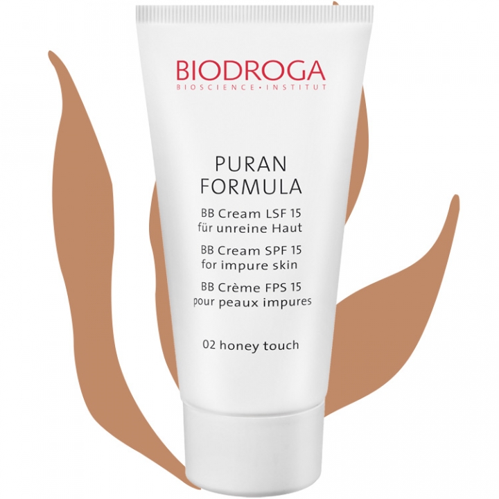 Biodroga Puran Formula BB Cream SPF15 Nr:2 Honey i gruppen Biodroga / Hudvrd / Clear Skin hos Nails, Body & Beauty (1003)