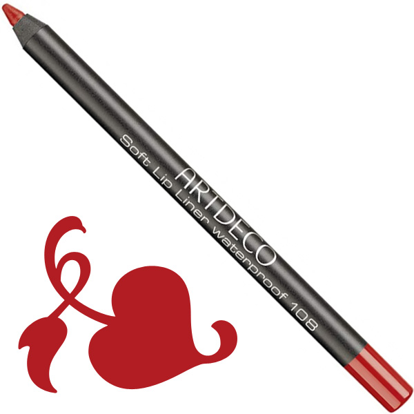 Artdeco Soft Lip Liner Vattenfast Nr:108 Fireball i gruppen ArtDeco / Makeup / Lip Liners hos Nails, Body & Beauty (172-108)