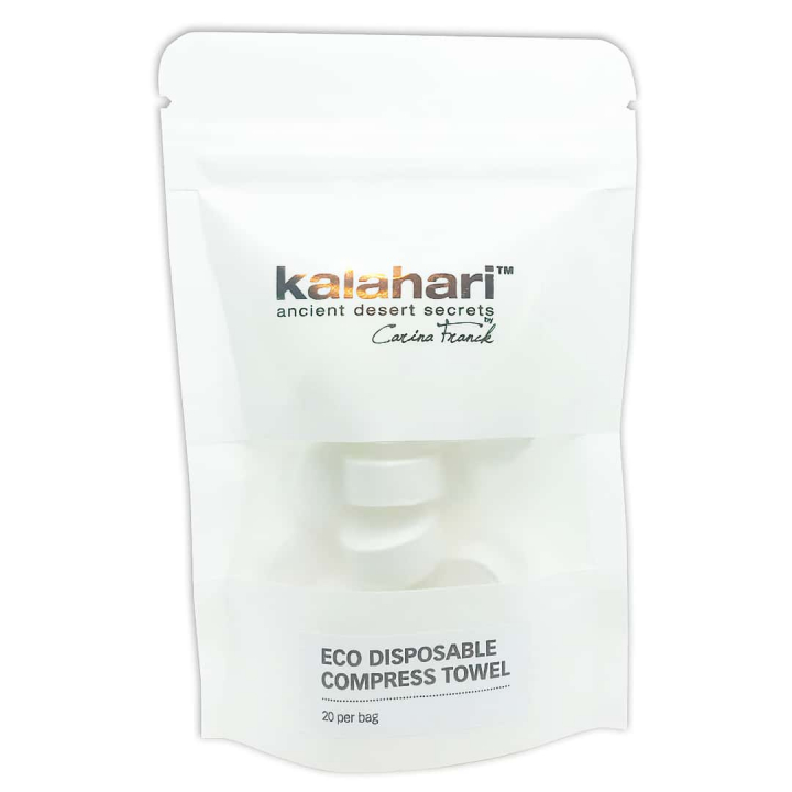 Kalahari Eco Disposable Compress Towel - 20 pack i gruppen Kalahari / Rengring & Peeling hos Nails, Body & Beauty (9568)