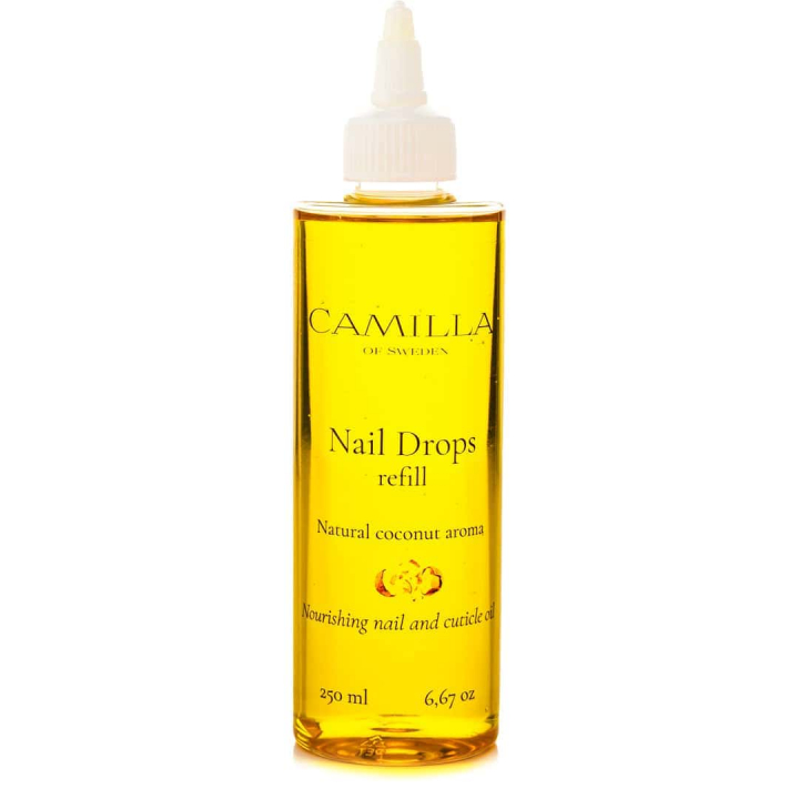 Camilla of Sweden Nail Drops Nagelolja 250ml -Refill- Coconut i gruppen Camilla of Sweden / Nagelolja & Handvård  hos Nails, Body & Beauty (1073-200)
