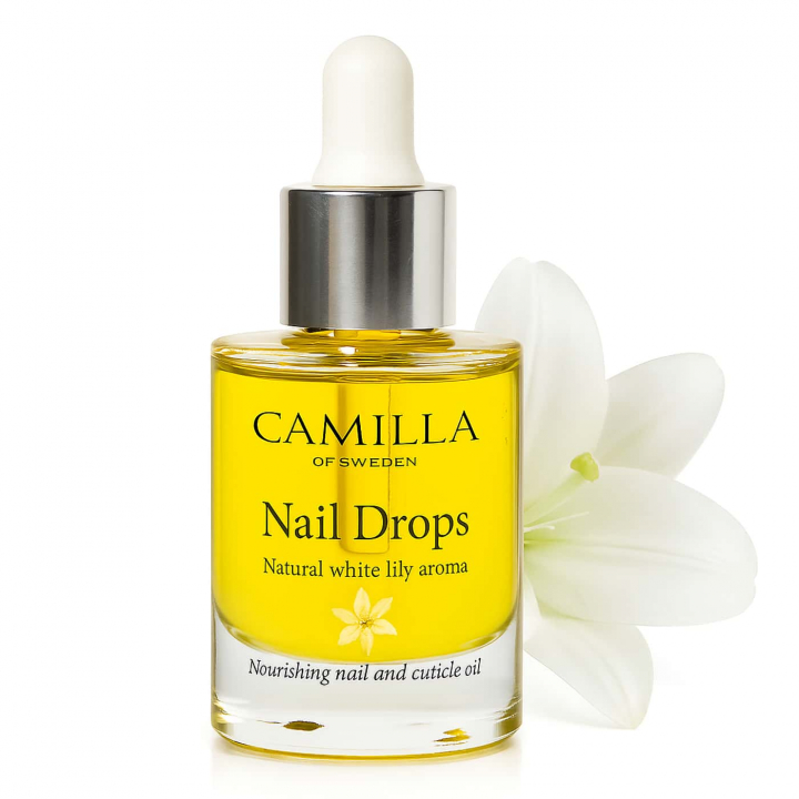 Camilla of Sweden Nail Drops Nagelolja 10ml - White Lily i gruppen Camilla of Sweden / Nagelolja & Handvård  hos Nails, Body & Beauty (1076-1010)