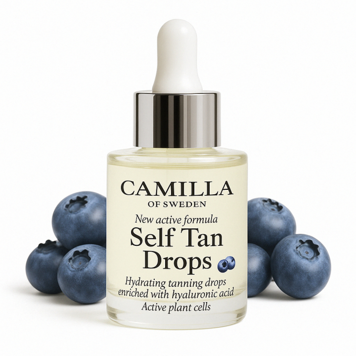 Camilla-of-Sweden-Self-Tan-Drops | Naturlig-Brun-Utan-Sol | Hyaluronsyra-och-Vegansk