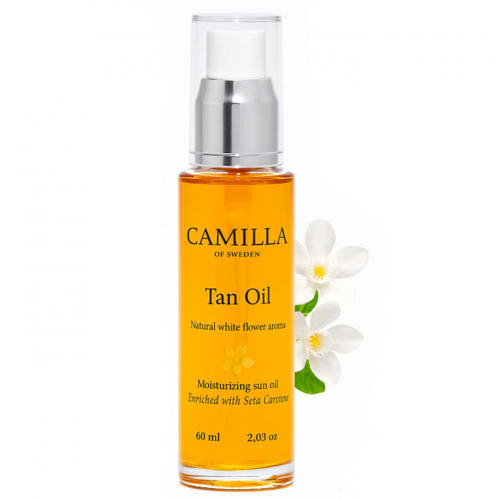 Camilla of Sweden Tan Oil White Flower i gruppen Camilla of Sweden / Solvård & Brun utan sol hos Nails, Body & Beauty (1085-90)
