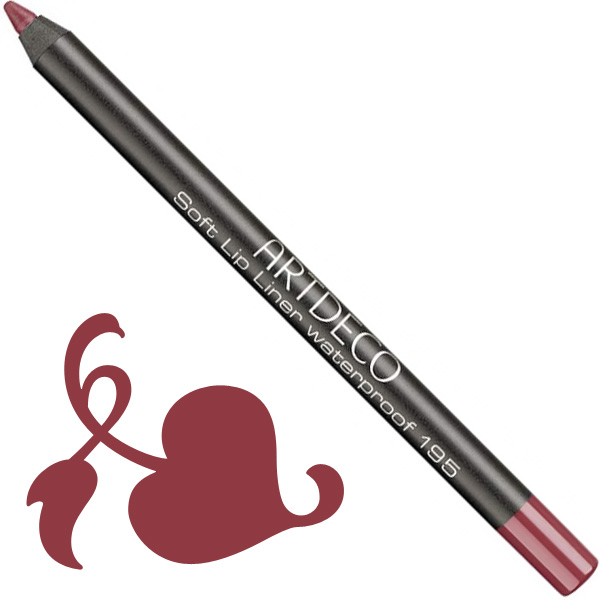 Artdeco Soft Lip Liner Vattenfast Nr:195 Ripe Berry i gruppen ArtDeco / Makeup / Lip Liners hos Nails, Body & Beauty (172-195)