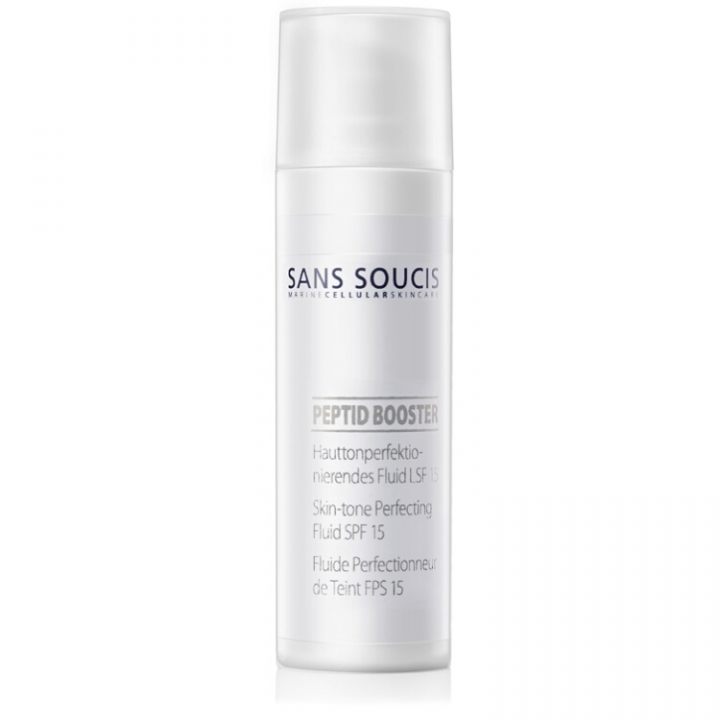Sans Soucis Peptid Booster Skin-tone Perfecting Fluid SPF 15 i gruppen Produktkyrkogrd hos Nails, Body & Beauty (24526)