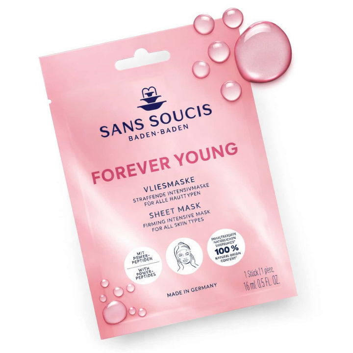 Sans Soucis Forever Young Sheet Mask återfuktande sheet mask för mjukare hud och förbättrad elasticitet