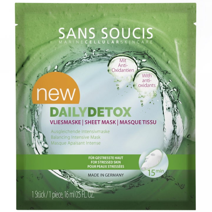 Sans Soucis DailyDetox Sheet Mask i gruppen Sans Soucis / Ansiktsvård / Sensitive hos Nails, Body & Beauty (25069)