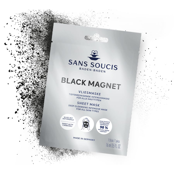 Sans Soucis Black Magnet Sheet Mask i gruppen Sans Soucis / Ansiktsmasker hos Nails, Body & Beauty (25130)