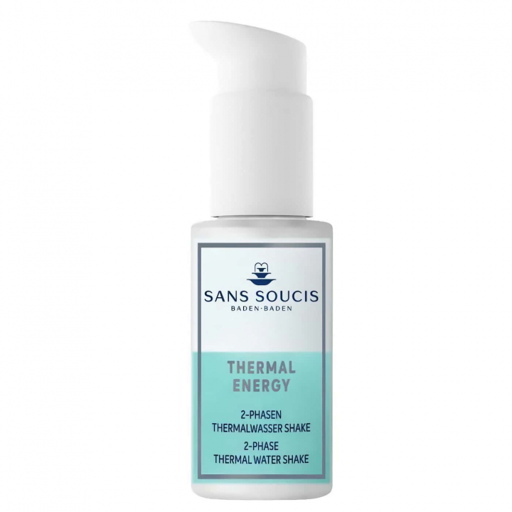 Sans Soucis 2-phase thermal water shake serum som återfuktar huden och stärker hudbarriären