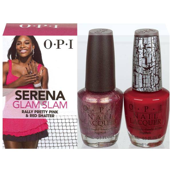 OPI Serena Glam Slam Rally Pretty Pink Duo-Pack! i gruppen OPI / Nagellack / Serena Glam Slam hos Nails, Body & Beauty (2630)