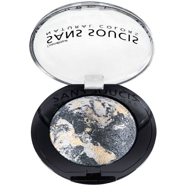 Sans Soucis Ögonskugga Organic Baked - Metallic Silver & Gold i gruppen Produktkyrkogård hos Nails, Body & Beauty (2979)