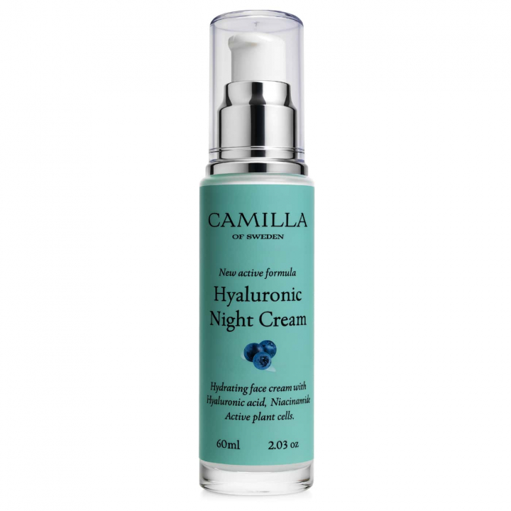 Camilla of Sweden Hyaluronic Night Cream återfuktande nattkräm med hyaluronsyra och niacinamid för hudåterhämtning