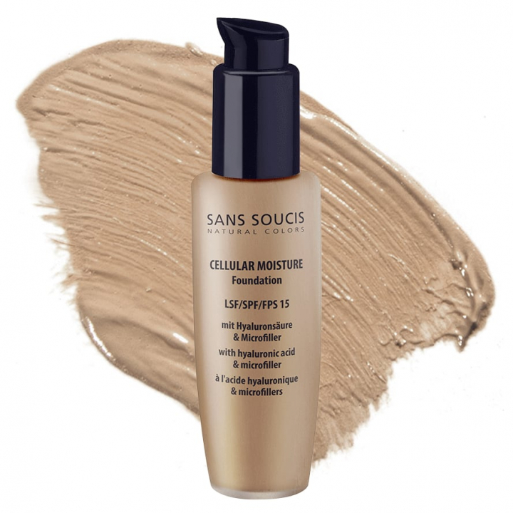 Sans Soucis Cellular Moisture Foundation SPF 15 Nr:40 Bronze Ros i gruppen Sans Soucis / Foundation hos Nails, Body & Beauty (4109)