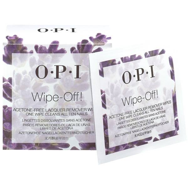 OPI Wipe-Off 10-pack -Acetonfri- i gruppen OPI / Tillbehör hos Nails, Body & Beauty (4124)