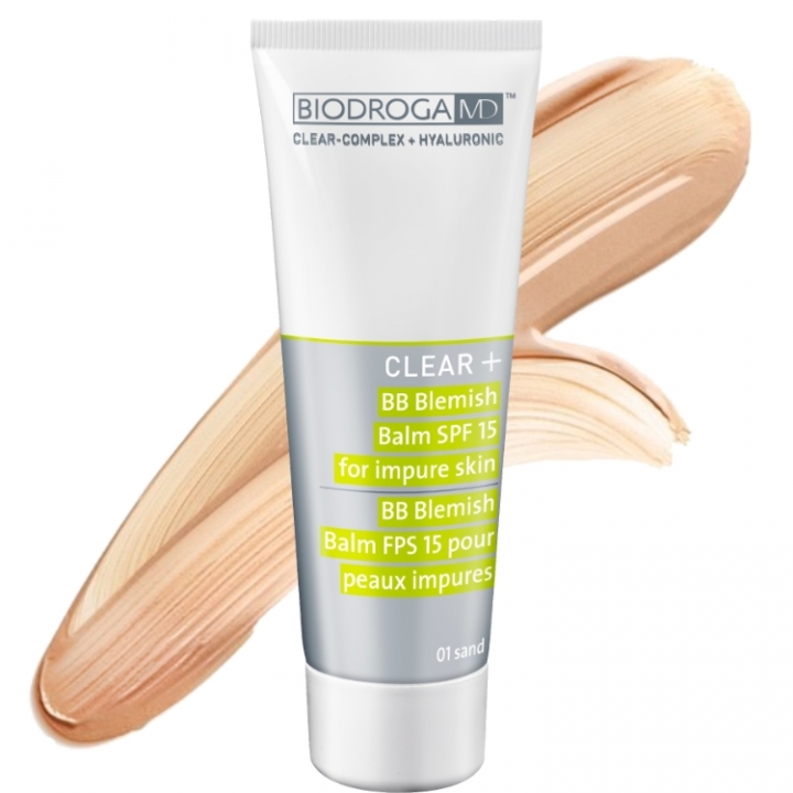 Biodroga MD Clear + BB Blemish Balm SPF 15 Nr:01 Sand i gruppen Produktkyrkogrd hos Nails, Body & Beauty (43612-1)