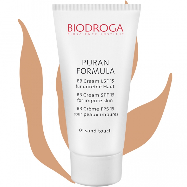 Biodroga Puran Formula BB Cream SPF15 Nr:01 Sand Touch i gruppen Biodroga / Hudv�rd / Clear Skin hos Nails, Body & Beauty (4407)