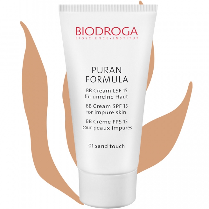 Biodroga Puran Formula BB Cream SPF15 Nr:01 Sand Touch i gruppen Biodroga / Hudvrd / Clear Skin hos Nails, Body & Beauty (4407)