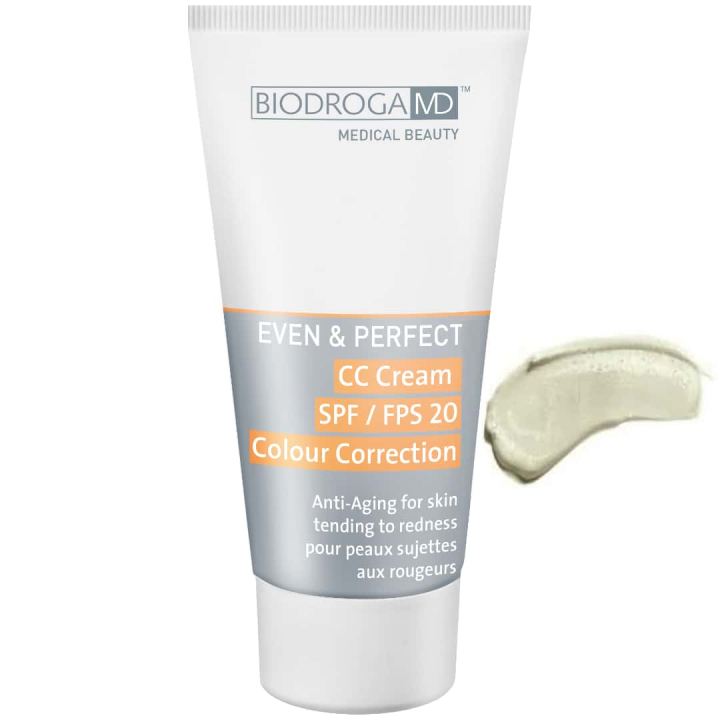Biodroga MD Even & Perfect CC Cream SPF 20 Color Correction for skin tending to redness i gruppen Produktkyrkogård hos Nails, Body & Beauty (44096-3)