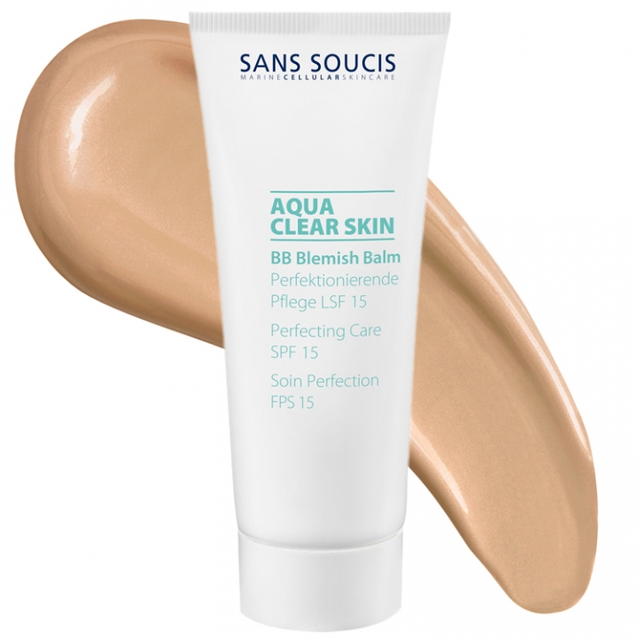 Sans Soucis Aqua Clear Skin BB Blemish Balm SPF15 -Bronze- i gruppen Sans Soucis / Ansiktsvrd / Aqua Clear Skin hos Nails, Body & Beauty (4411)