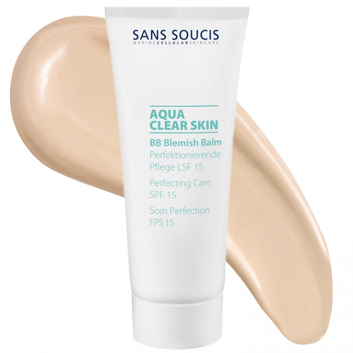 Sans Soucis Aqua Clear Skin BB Blemish Balm SPF15 -Natural- i gruppen Sans Soucis / Ansiktsvrd / Aqua Clear Skin hos Nails, Body & Beauty (4412)