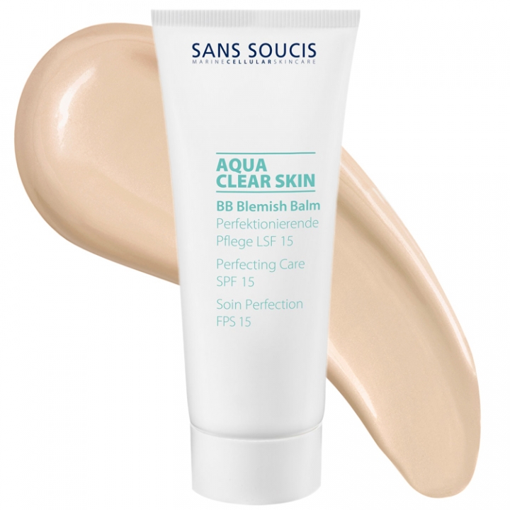 Sans Soucis Aqua Clear Skin BB Blemish Balm SPF15 -Natural- i gruppen Sans Soucis / Ansiktsvård / Aqua Clear Skin hos Nails, Body & Beauty (4412)