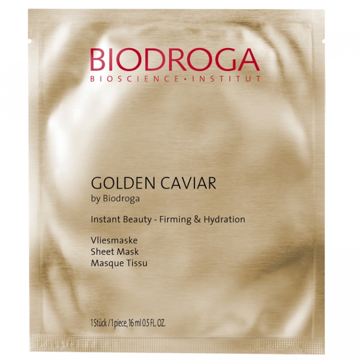 Biodroga Golden Caviar Instant Beauty - Firming & Hydration Sheet Mask	 i gruppen Biodroga / Hudvård / Golden Caviar hos Nails, Body & Beauty (45362)