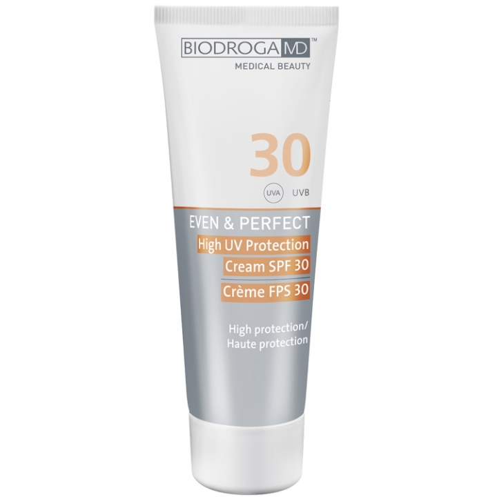 Biodroga MD Even & Perfect High UV Protection Cream SPF 30 i gruppen Produktkyrkogrd hos Nails, Body & Beauty (45503)