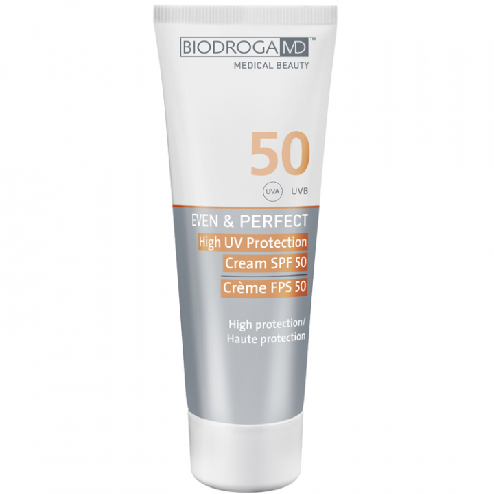 Biodroga MD Even & Perfect High UV Protection Cream SPF 50 i gruppen Produktkyrkogrd hos Nails, Body & Beauty (45504)