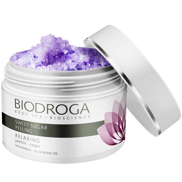 Biodroga Sweet Sugar Peeling Relaxing Jasmin - Ceder i gruppen Biodroga / Kroppsvård hos Nails, Body & Beauty (4583)
