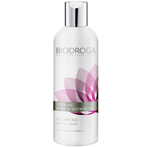 Biodroga Sensual Bath & Shower Oil Relaxing Jasmin - Ceder i gruppen Biodroga / Kroppsvård hos Nails, Body & Beauty (4585)