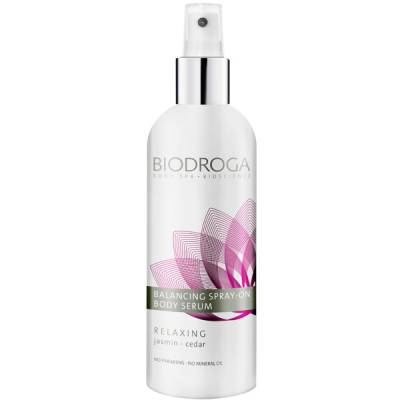Biodroga Balancing Spray-On Body Serum Relaxing Jasmin - Ceder i gruppen Biodroga / Kroppsvård hos Nails, Body & Beauty (4586)