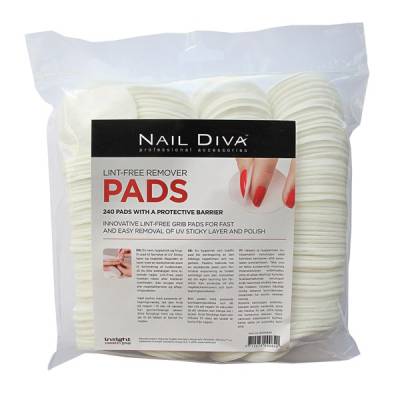 Nail Pads med Plast Skydd 240st i gruppen CND / Tillbehr hos Nails, Body & Beauty (5051)