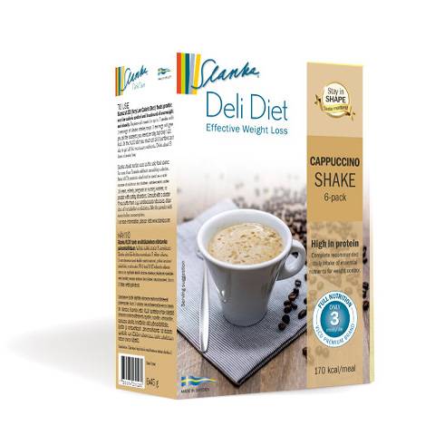 Slanka Deli Diet Cappuccino Shake 6-Pack i gruppen SLANKA Deli Diet hos Nails, Body & Beauty (5124)