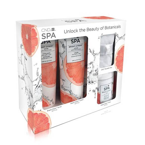 CND SPA Bright Citron SPA KIT i gruppen CND / Fotvård hos Nails, Body & Beauty (5338)