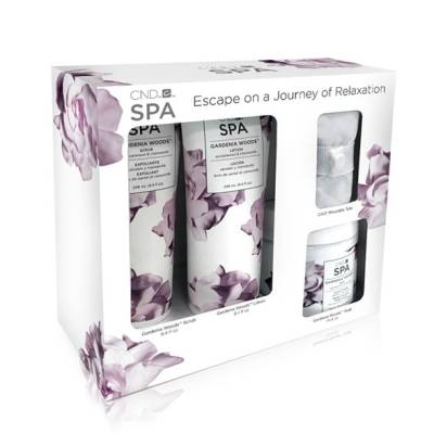 CND SPA Gardenia Woods SPA KIT i gruppen CND / Fotvrd hos Nails, Body & Beauty (5339)