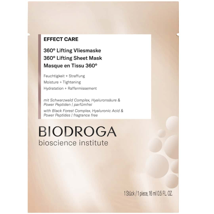 Biodroga Effect Care 360� Lifting Sheet Mask i gruppen Biodroga / Ansiktsmasker hos Nails, Body & Beauty (70036)