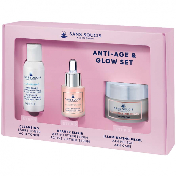 Sans Soucis Anti-Age & Glow Set i gruppen Sans Soucis / Ansiktsvrd / Illuminating Pearl hos Nails, Body & Beauty (CS25505)