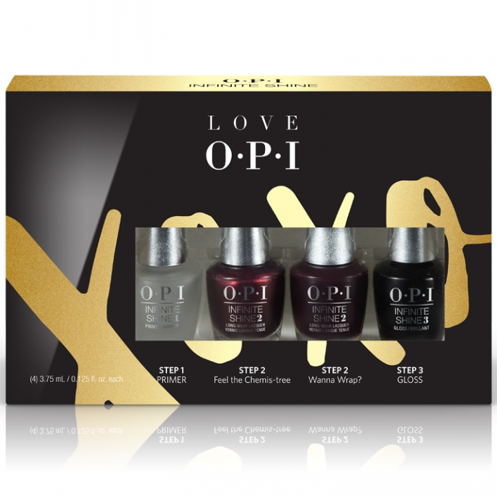 OPI Love OPI XOXO Infinite Shine 4-pack Minis i gruppen OPI / Infinite Shine Nagellack / Love OPI, XOXO hos Nails, Body & Beauty (HRJ57)