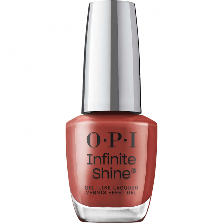 OPI Infinite Shine Nail Prep Rally nagellack – varmbrun terrakotta nyans för en sofistikerad manikyr