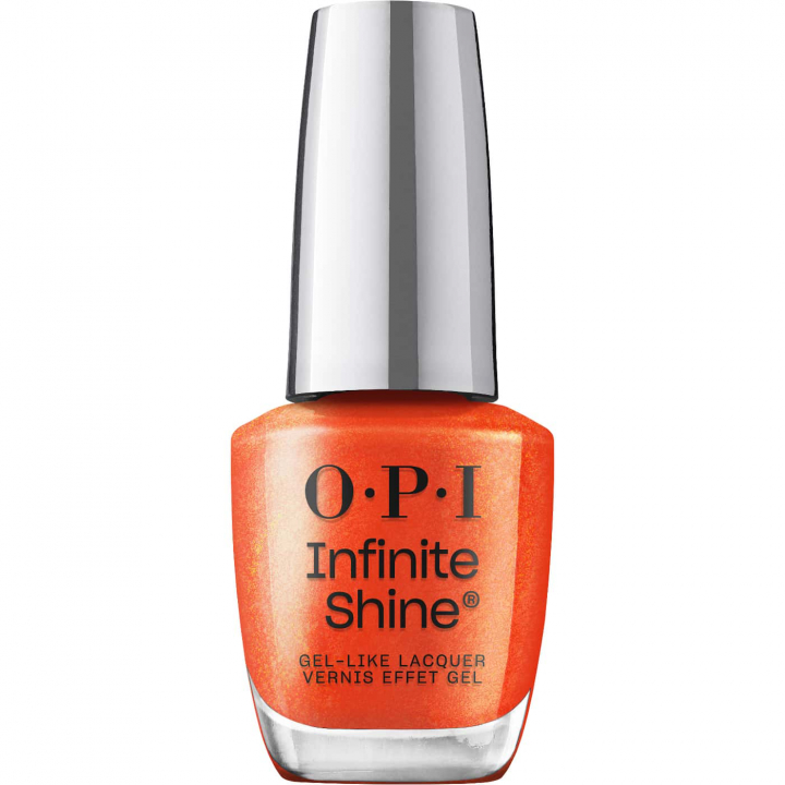 Shock Em Orange – rödorange shimmer orange nagellack opi infinite shine shock em orange shimmer