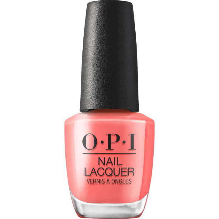OPI What’s Your Mani-tude? Bubblegum Goth nagellack – korallrosa nyans, flaska