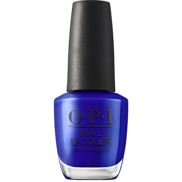 intensiv koboltblå nyans med elektrisk glans opi trip to the brite side catch a wave of happiness blått nagellack med intensiv koboltblå ton och glansig finish