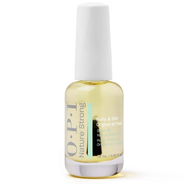 OPI Nature Strong Glow up Nail & Cuticle Oil 15 ml nagelolja med borste för nagelband och nagelvård