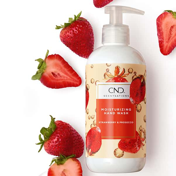 CND Scentsations Moisturizing Hand Wash Strawberry & Prosecco 390 ml