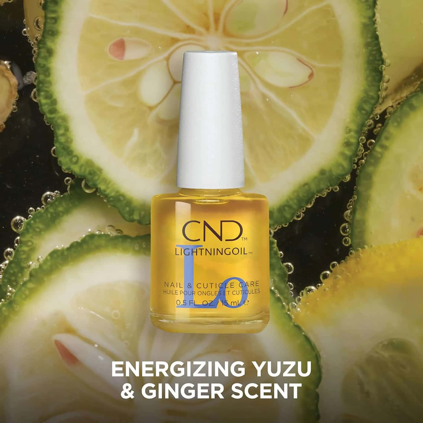 CND LightningOil – snabbabsorberande nagelolja med yuzu och ingefära