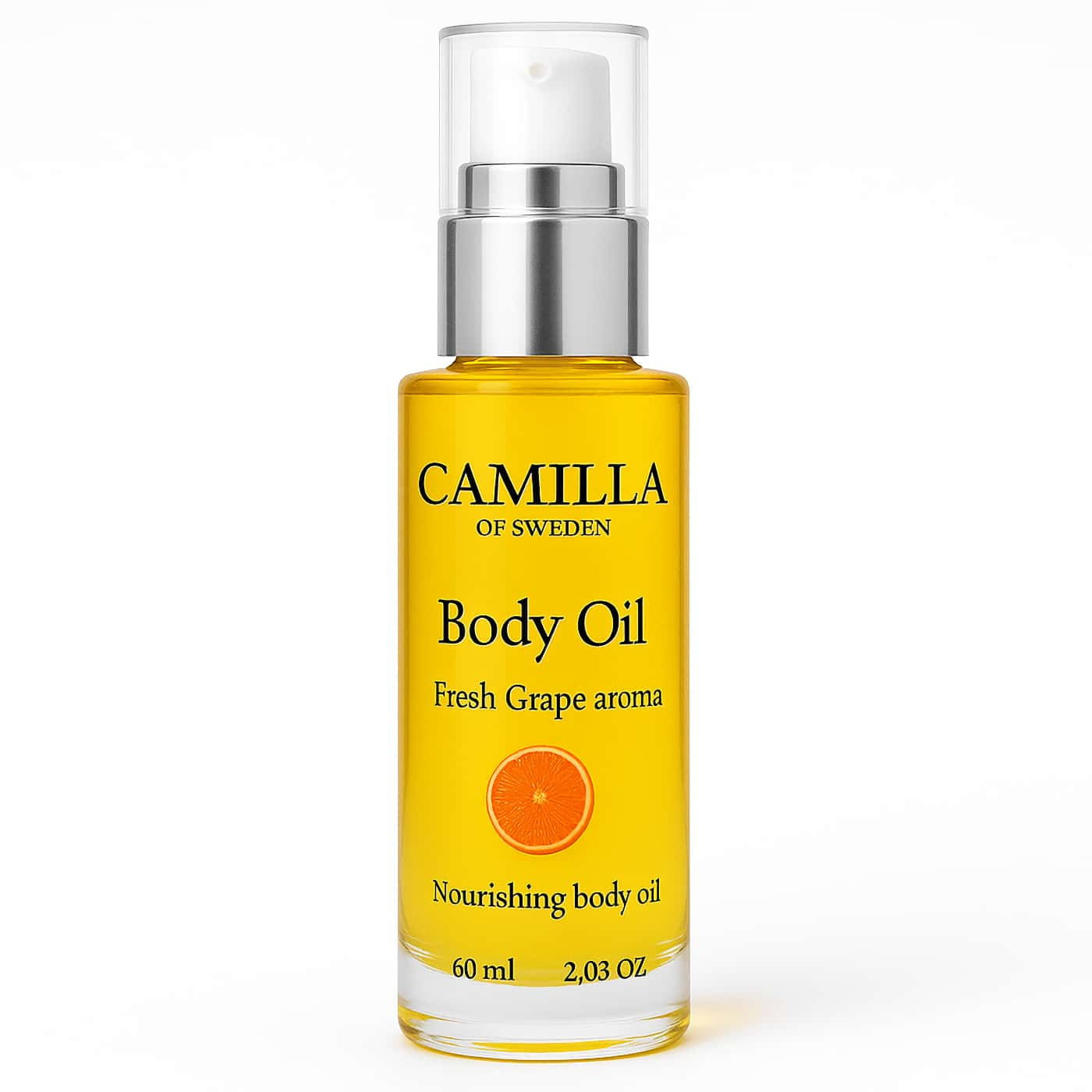 Camilla of Sweden Body Oil Fresh Grapefruit – Återfuktande kroppsolja med jojoba, argan & sheasmör | Naturlig hudvård för silkeslen hud