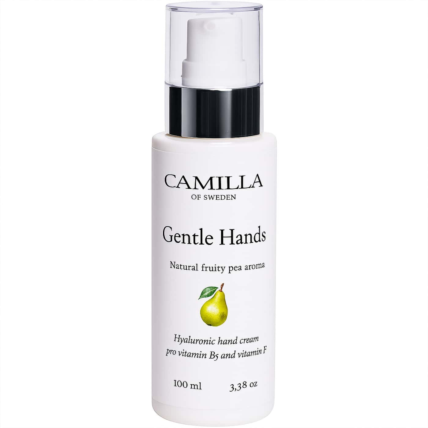 Camilla of Sweden Gentle Hands | Handkräm med hyaluronsyra och vitaminer | Mjukgörande vård med fruktig pärondoft