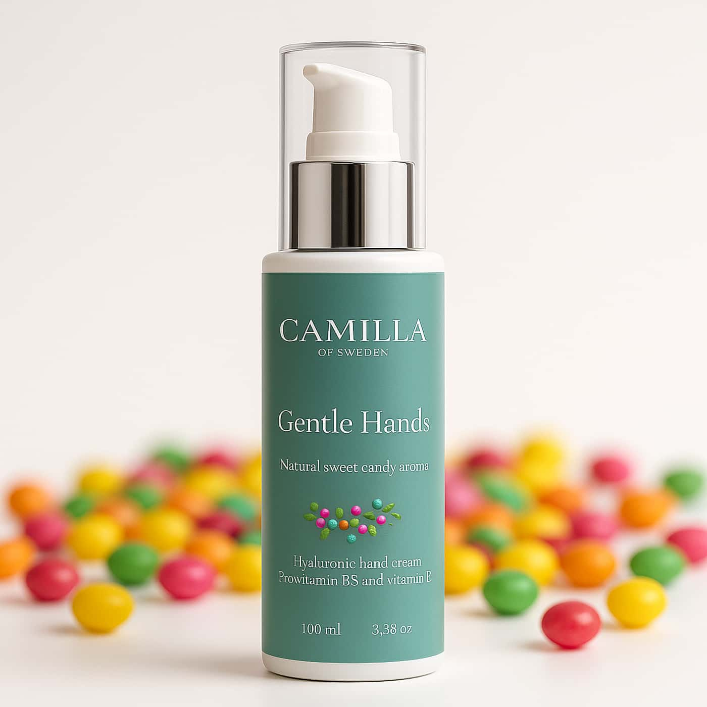 Camilla of Sweden Gentle Hands Sweet Candy – närande handkräm för torra händer med hyaluronsyra