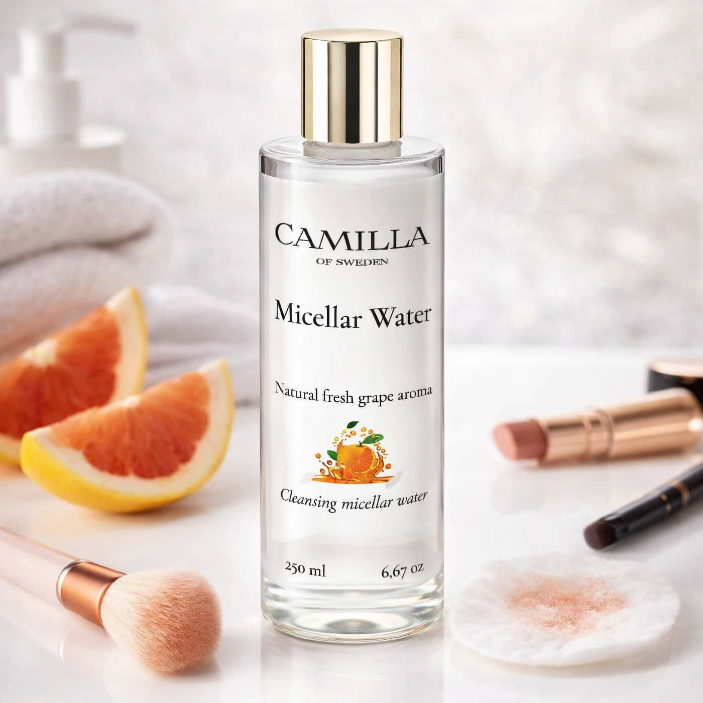 Camilla of Sweden Micellar Water Fresh Grape – micellärvatten som skonsamt rengör och tar bort smink