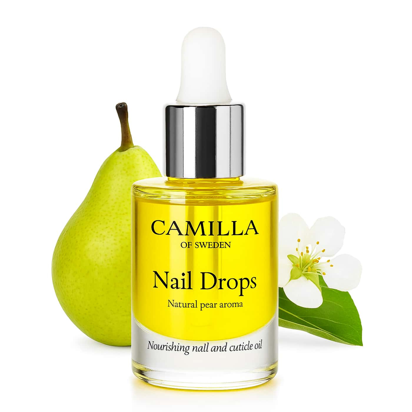 Camilla of Sweden Nail Drops – naturlig nagelolja med pärondoft | stärker naglar & återfuktar nagelband